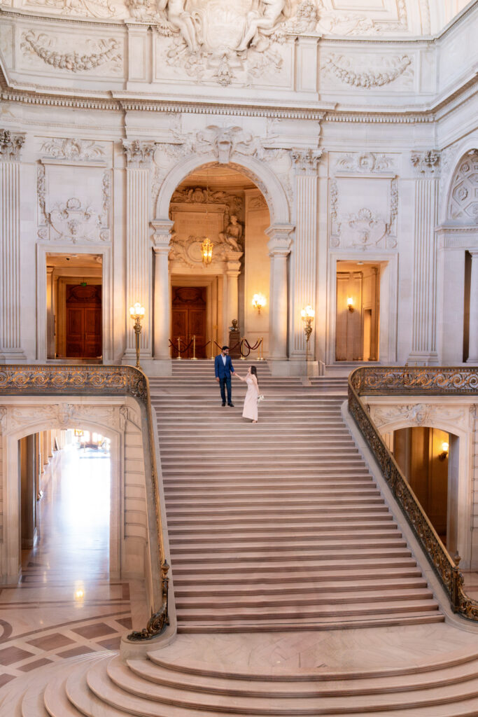 San Francisco City Hall Civil Ceremony Elopement