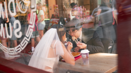 Wong Kar-wai-inspired Engagement Photos | SF Chinatown